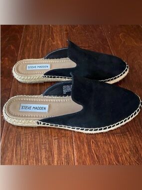Steve Madden Suede Espadrille Mules